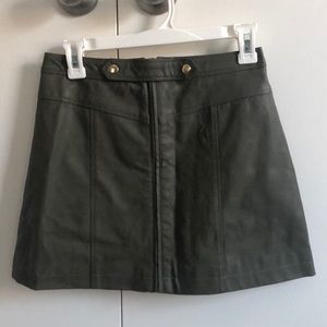 Olvie faux leather mini skirt!!